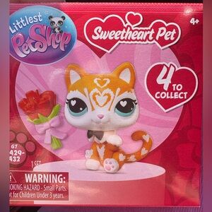 Littlest Pet Shop Sweetheart Pets, G7 #429, Valentines Pet, Cat, Spring Sylers